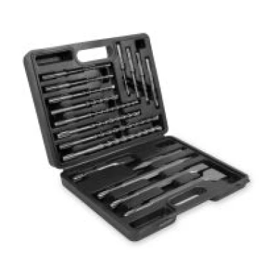Drill and chisel set SDS-Plus – 17-piece – Universal | Incl. storage case