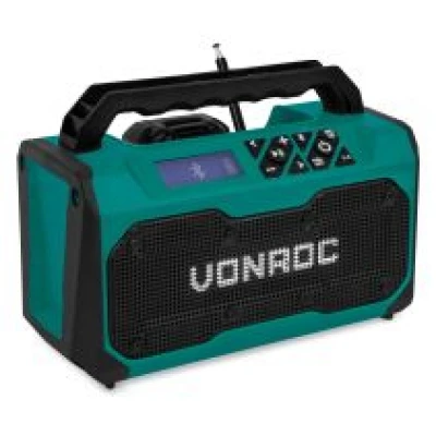 Jobsite radio 20V – 2.0Ah - FM, bluetooth & USB | incl. battery and quick charger