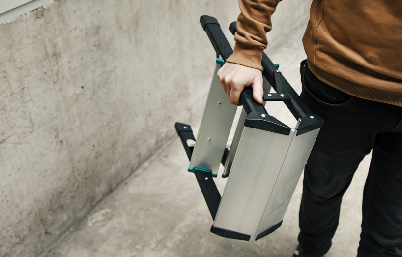 Hopfällbar stegpall