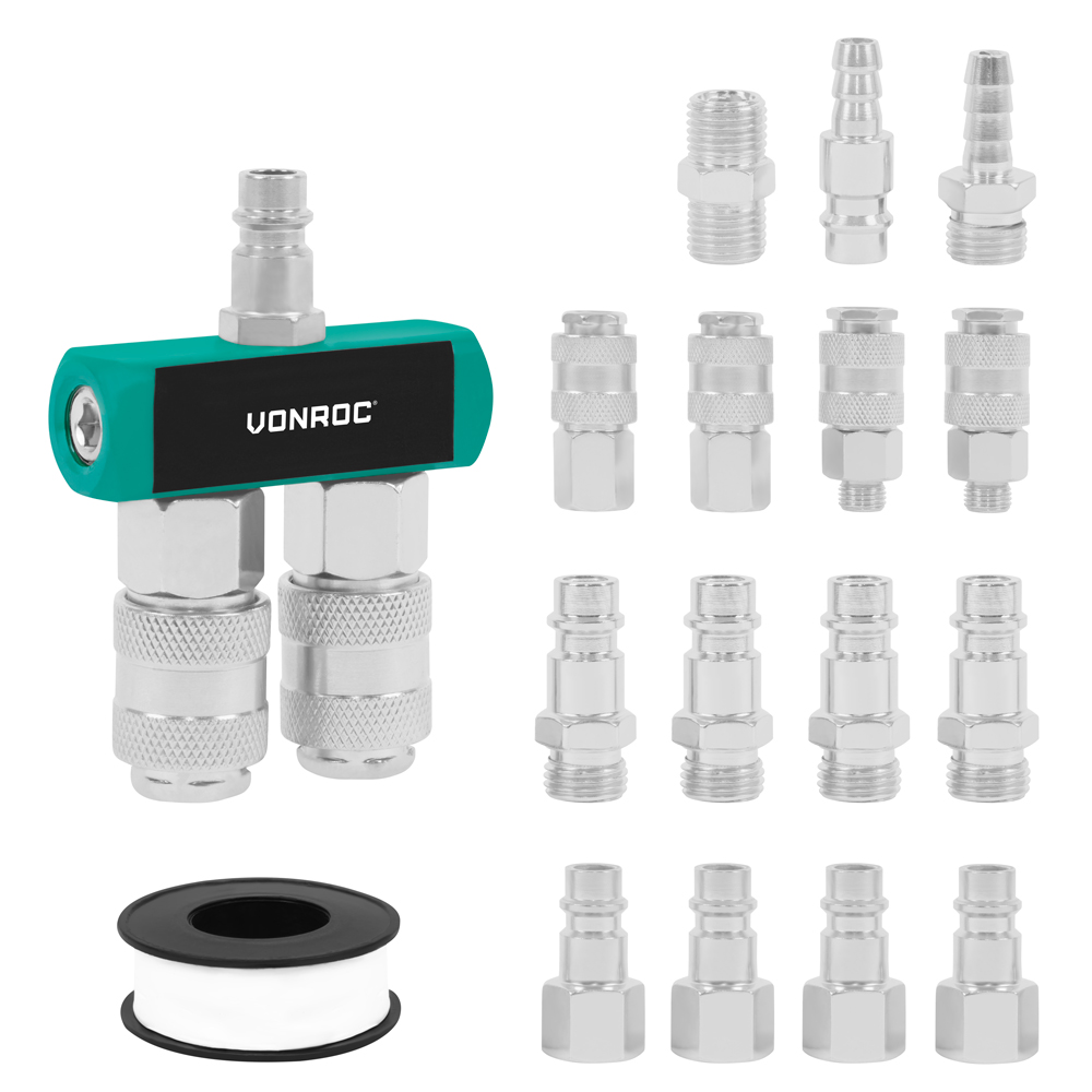 Luftkopplingssats | 16 delar