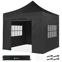 Easy-Up Partytent - 3x3 m | Set incl. sidewalls - Black