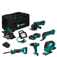 Tool set VPower 20V - 4.0Ah | Incl. 6 machines, 2 batteries and charger 