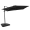 Parasoll Pisogne 300x300cm – Premium parasoll - Antracit / Svart |Inkl. 4st Parasollplattor 
