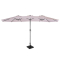 Parasoll Iseo 460x270cm – Premium parasoll - Beige |Inkl. 26kg fot 