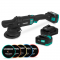 PRO Dual Action Polermaskin 20V – Ø 125mm | Inkl. 2x 4.0Ah batterier, snabbladdare och 5 polerrondeller