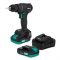 PRO Borrskruvdragare 20V – Kolborstfri motor – 40Nm | Inkl. 2x 2.0Ah batteri och laddare