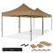 Easy-Up Partytält – 6x3 m | Set inkl. 2x Partytält och 1x Kopplingskit – Beige