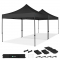 Easy-Up Partytält – 6x3 m | Set inkl. 2x Partytält och 1x Kopplingskit – Svart