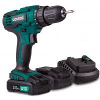 Cordless drill 20V set 2.0Ah 2 batteries 