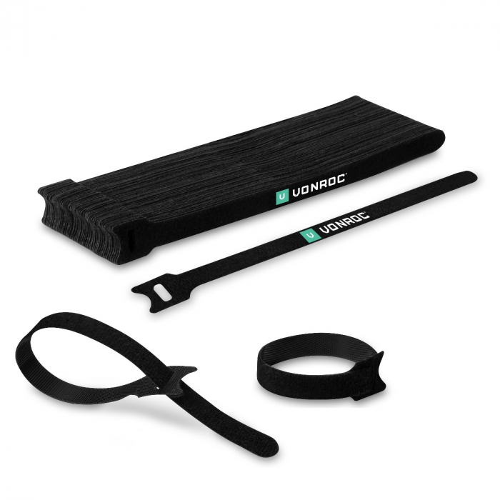 Kabelband med kardborrefäste – 200mm | 50st main product photo