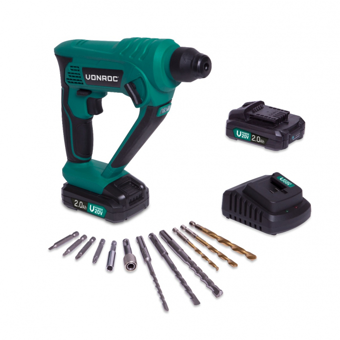Borrhammare 20V - 2.0Ah| Inkl. 2 batterier och snabbladdare main product photo