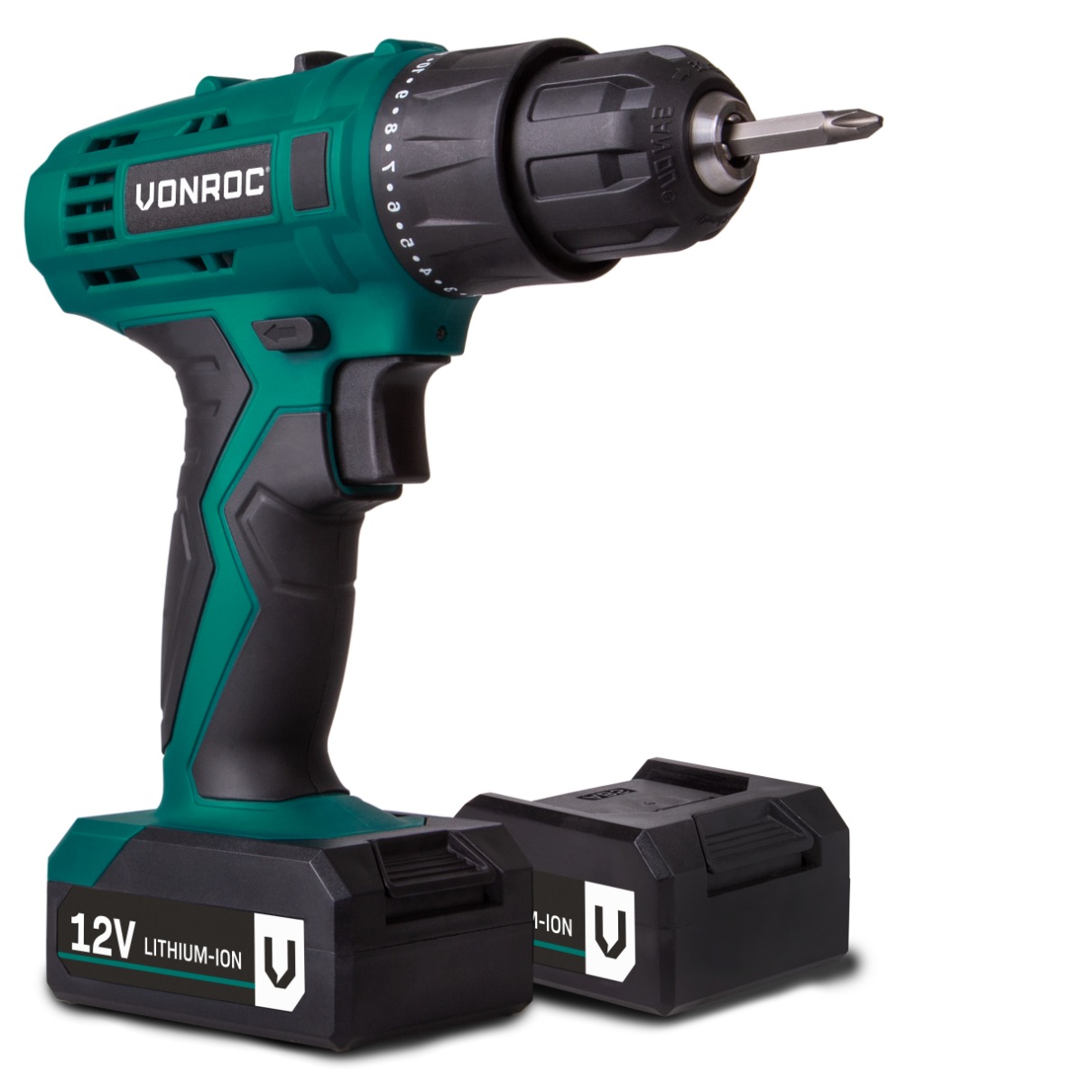 Borrskruvdragre 12V | Inkl. 2 batterier och laddare